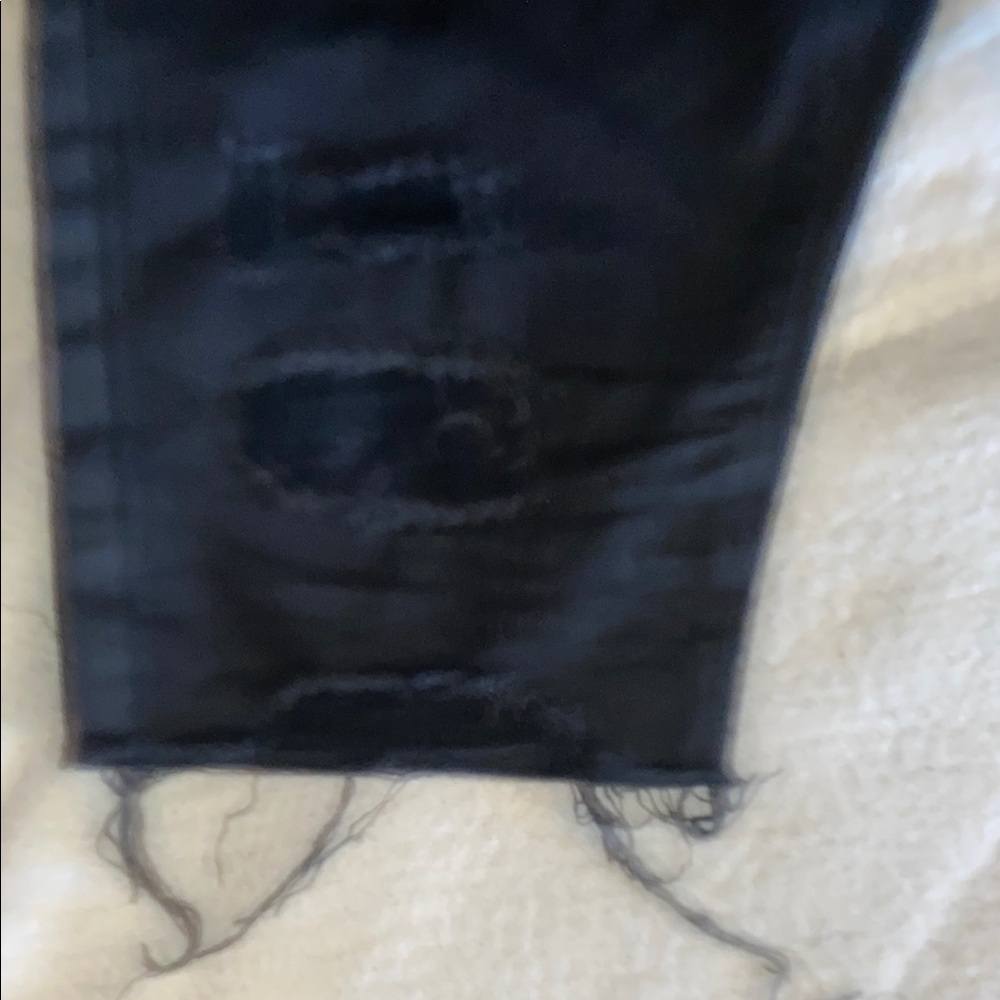 Black Denim Shorts - Picture 5 of 7